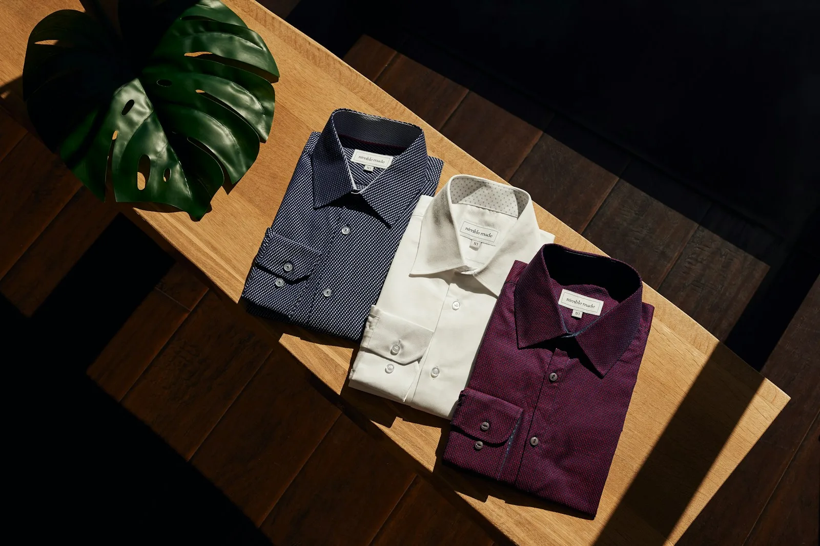 Selection de chemises homme en popeline de coton, unies et imprimees